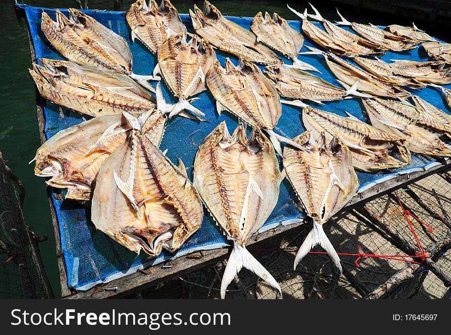 Dried Fish , used to background