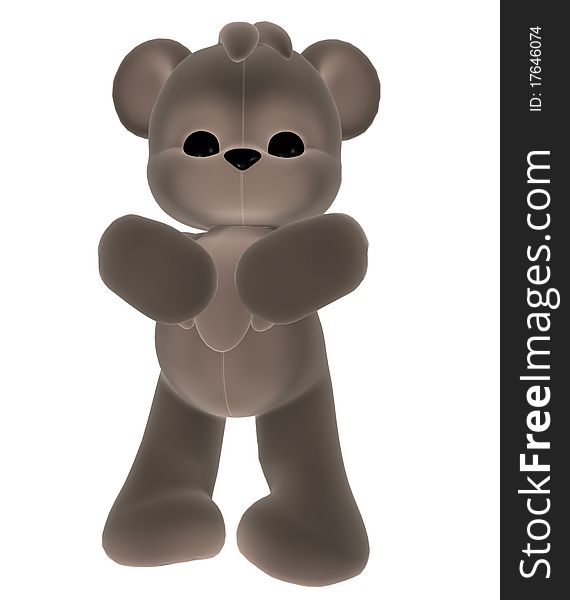 Grey toy teddy bear