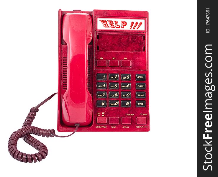 The phone is red