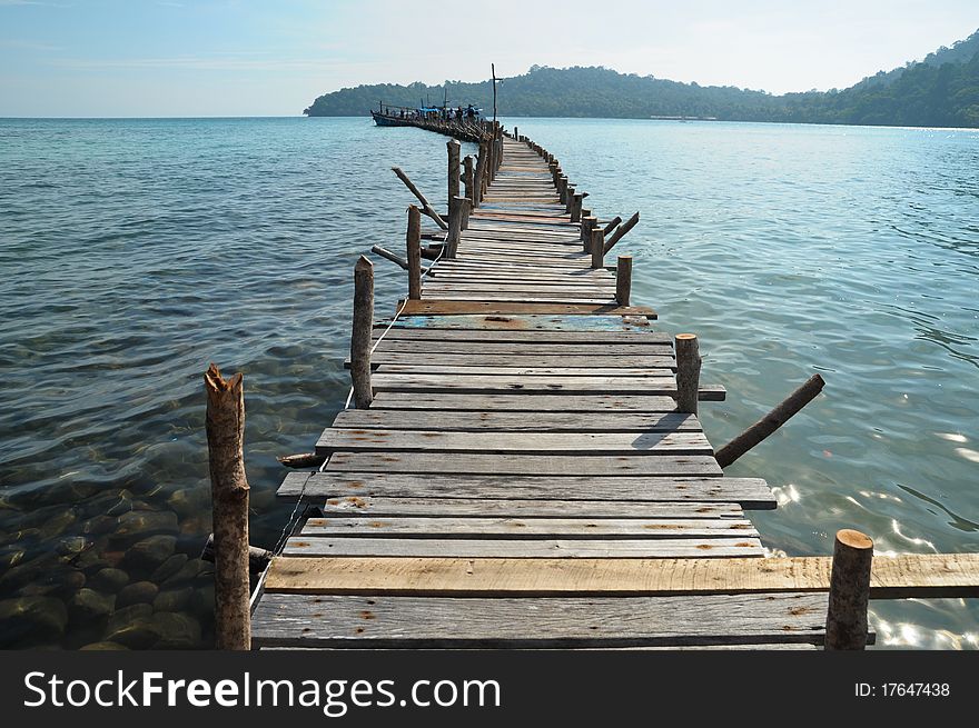 Image of wooden bridge, used to background