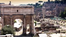 View Of Roman Forum In Rome, Italy Royalty Free Stock Image View Of Roman Forum In Rome, Italy Royalty Free Stock Image