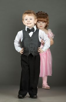 Free The Little Boy And The Girl Royalty Free Stock Image - 17652636