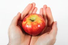 Hand With Apple Royalty Free Stock Image Hand With Apple Royalty Free Stock Image