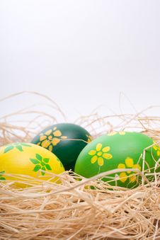 Hand Painted Easter Eggs Stock Image