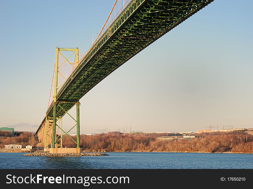 The MacKay bridge over Halifax Harbor. The MacKay bridge over Halifax Harbor