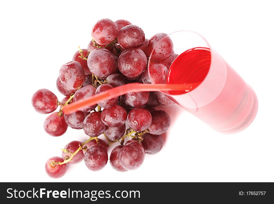 Grapes and freshly squeezed juice. Grapes and freshly squeezed juice