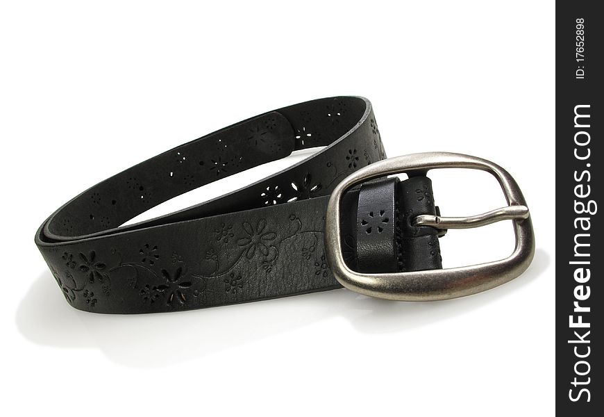 Leather Belt In Black