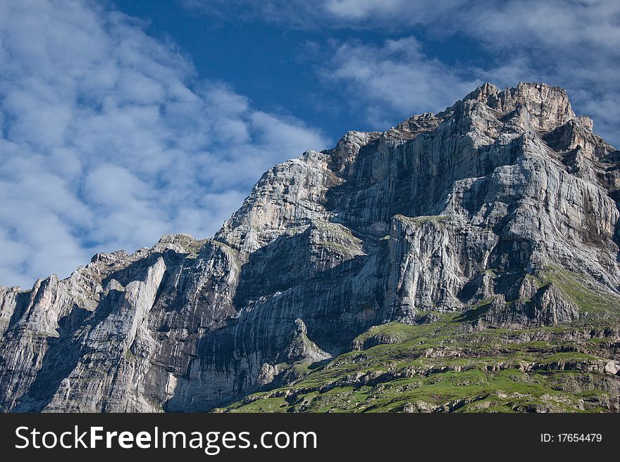 Sustenpass. Swiss Alps. View from Sustenstrasse