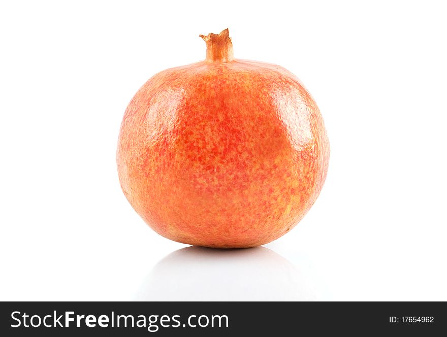 Pomegranate isolated on white background