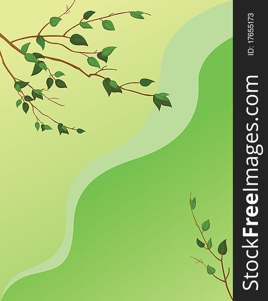 Vector background leaves for design