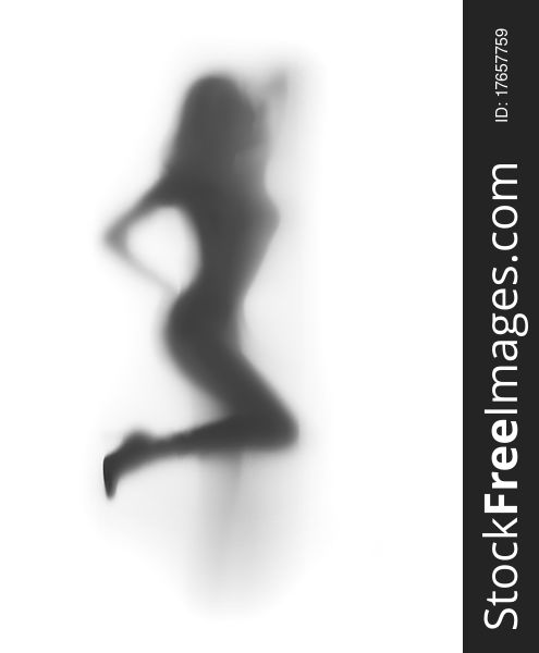Sexy Dancer Woman Silhouette Abstract