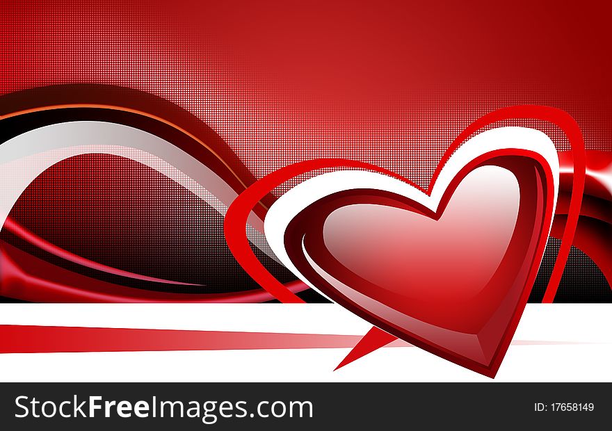 The abstract background of a stylized for Valentine's Day. The abstract background of a stylized for Valentine's Day