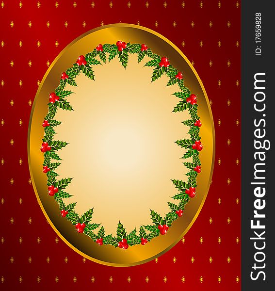Christmas background with fir beautiful illustration for a design