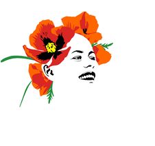 Poppy Girl Stock Image Poppy Girl Stock Image