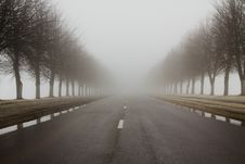 Road To A Fog Stock Photos Road To A Fog Stock Photos