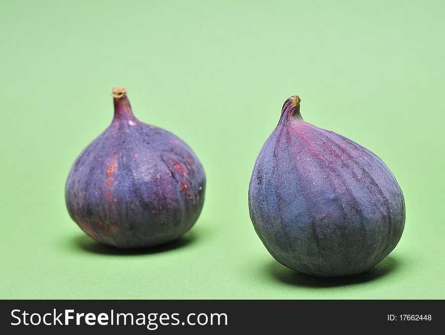 Fresh figs isolated on background