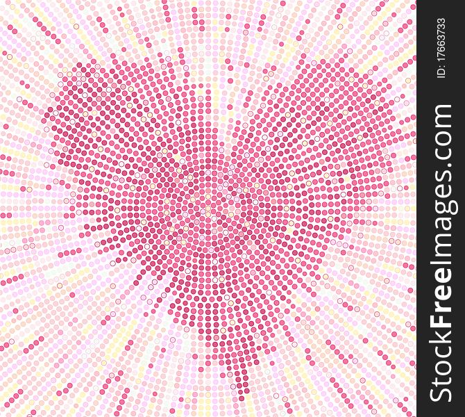 Abstract valentine mosaic background. Vector illustration.