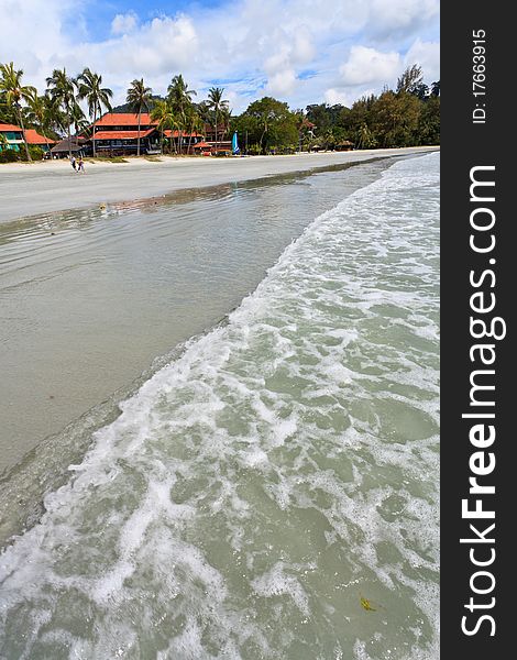 Resort Near The Beach On A Tropical Island