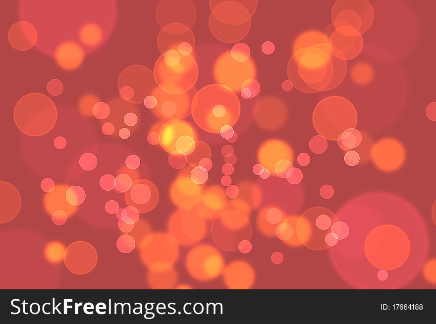 Defocused abstract bokeh background, illustration