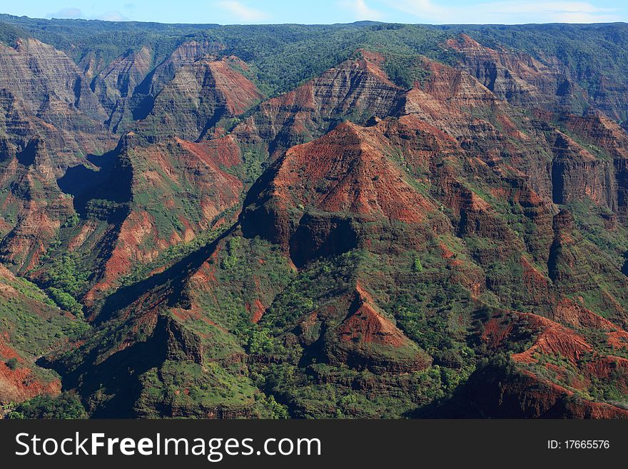 Waimea canyon on Kauai, Hawaii