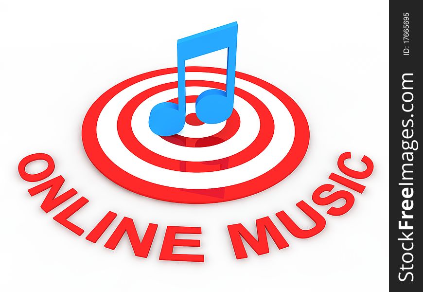 Online music concept in 3D