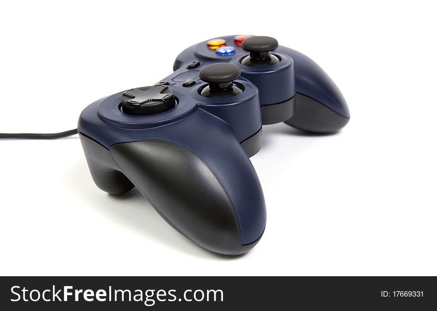 Gamepad controller isolated on white background