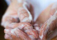 Washing Hands. Rubbing With A Soap Stock Photo