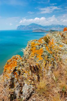 Summer Landscape With The Sea And Mountains Stock Photo Summer Landscape With The Sea And Mountains Stock Photo