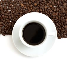 Coffee Beans And Aroma Coffee Royalty Free Stock Photo Coffee Beans And Aroma Coffee Royalty Free Stock Photo