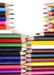 Color Pencils In Arrange In Color Royalty Free Stock Image Color Pencils In Arrange In Color Royalty Free Stock Image