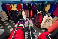 Female Cloth Shop Stock Photography