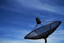 Satellite Dish In Blue Sky Stock Photography Satellite Dish In Blue Sky Stock Photography