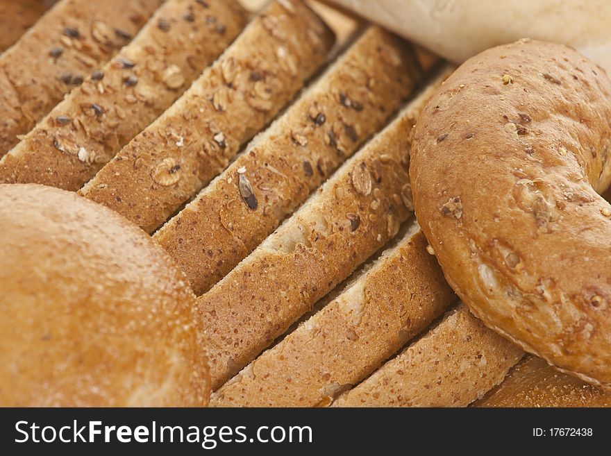 Close up fresh bread