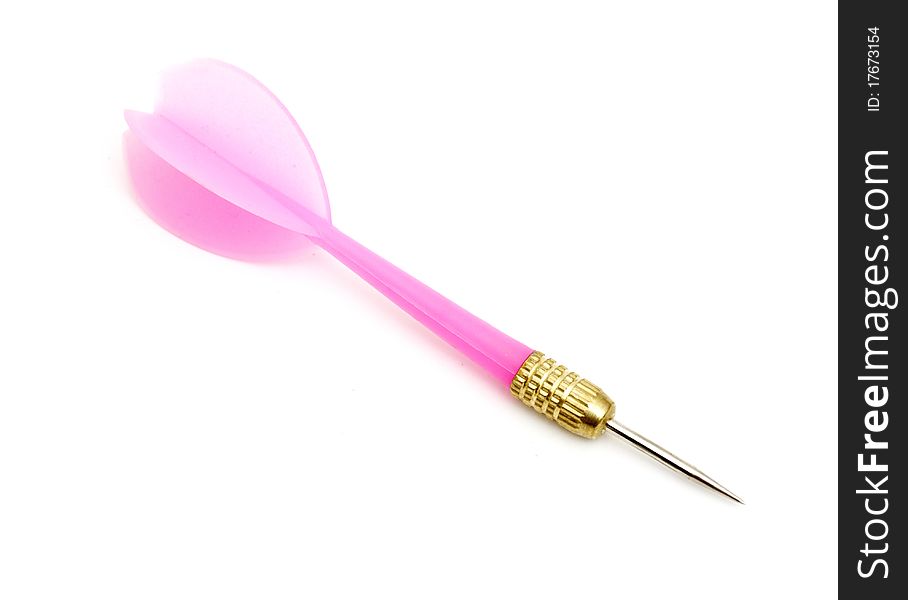 Pink darts isolated on a white background
