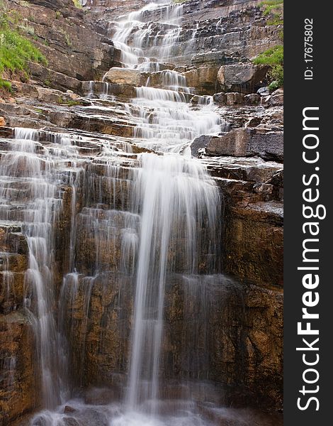 Long exposure landscape photograph of Haystack Falls. Long exposure landscape photograph of Haystack Falls.