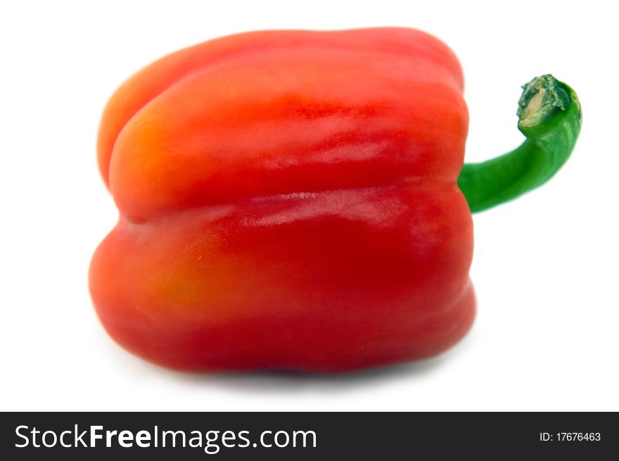 Red pepper isolated on white background