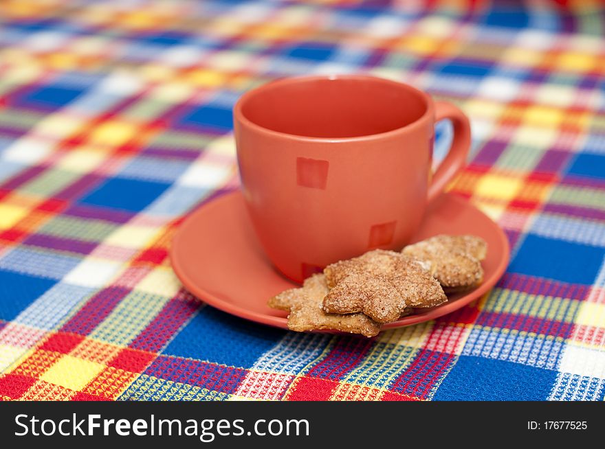 A cup with cookies