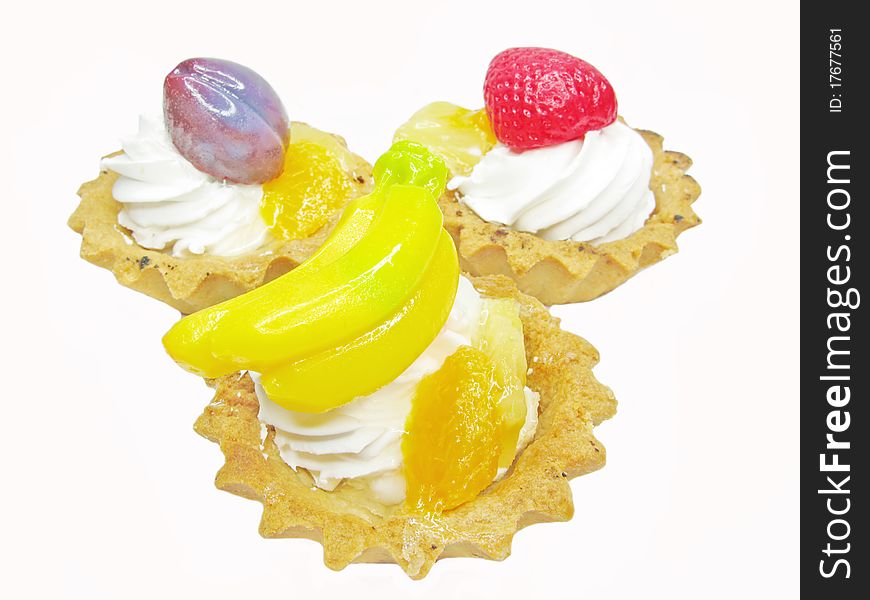 Sweet Fancycakes With Fruits