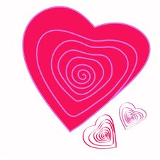 Spiral Heart, Stylized Image Of Rose Stock Image Spiral Heart, Stylized Image Of Rose Stock Image