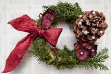 Hristmas Wreath Royalty Free Stock Image Hristmas Wreath Royalty Free Stock Image