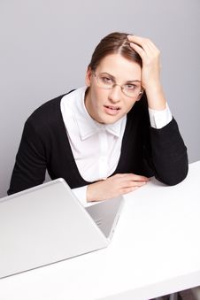 Tired Manager Royalty Free Stock Image Tired Manager Royalty Free Stock Image