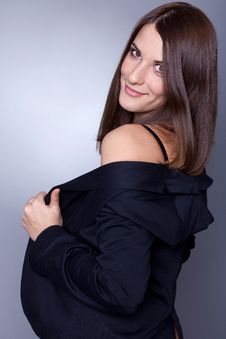 Brunette Lady Royalty Free Stock Images