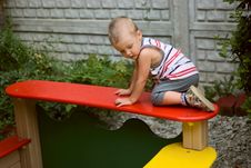 On Playground Royalty Free Stock Photography