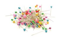 Colored Needles To Sew Stock Photography Colored Needles To Sew Stock Photography