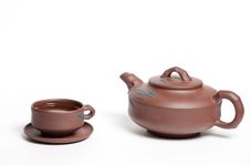 Clay Tea Pot Stock Photography