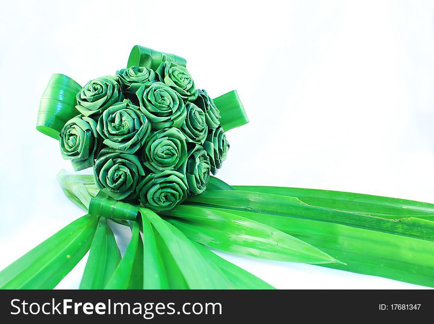 Artificial flowers made from leaf. Artificial flowers made from leaf.