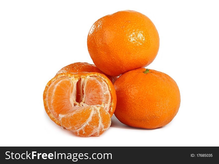 Tangerines Isolated