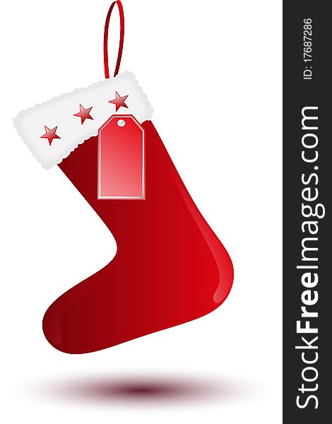 A red sock for christmas sale. A red sock for christmas sale