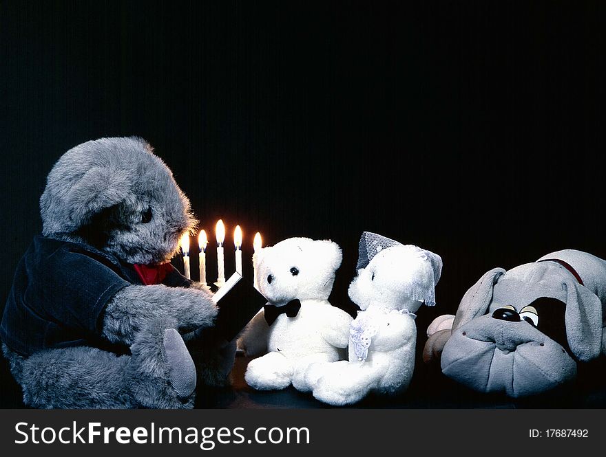Teddy Bears Getting Married