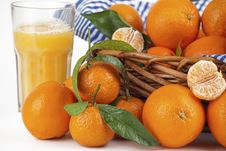 Orange Juice And Oranges Stock Photography Orange Juice And Oranges Stock Photography